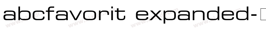 abcfavorit expanded字体转换
